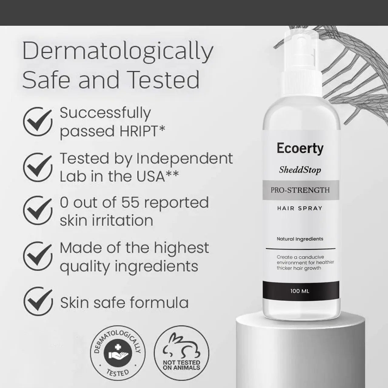 Ecoerty Sheddstop Pro-Strength Hair Spray 100Ml Pack Of 1