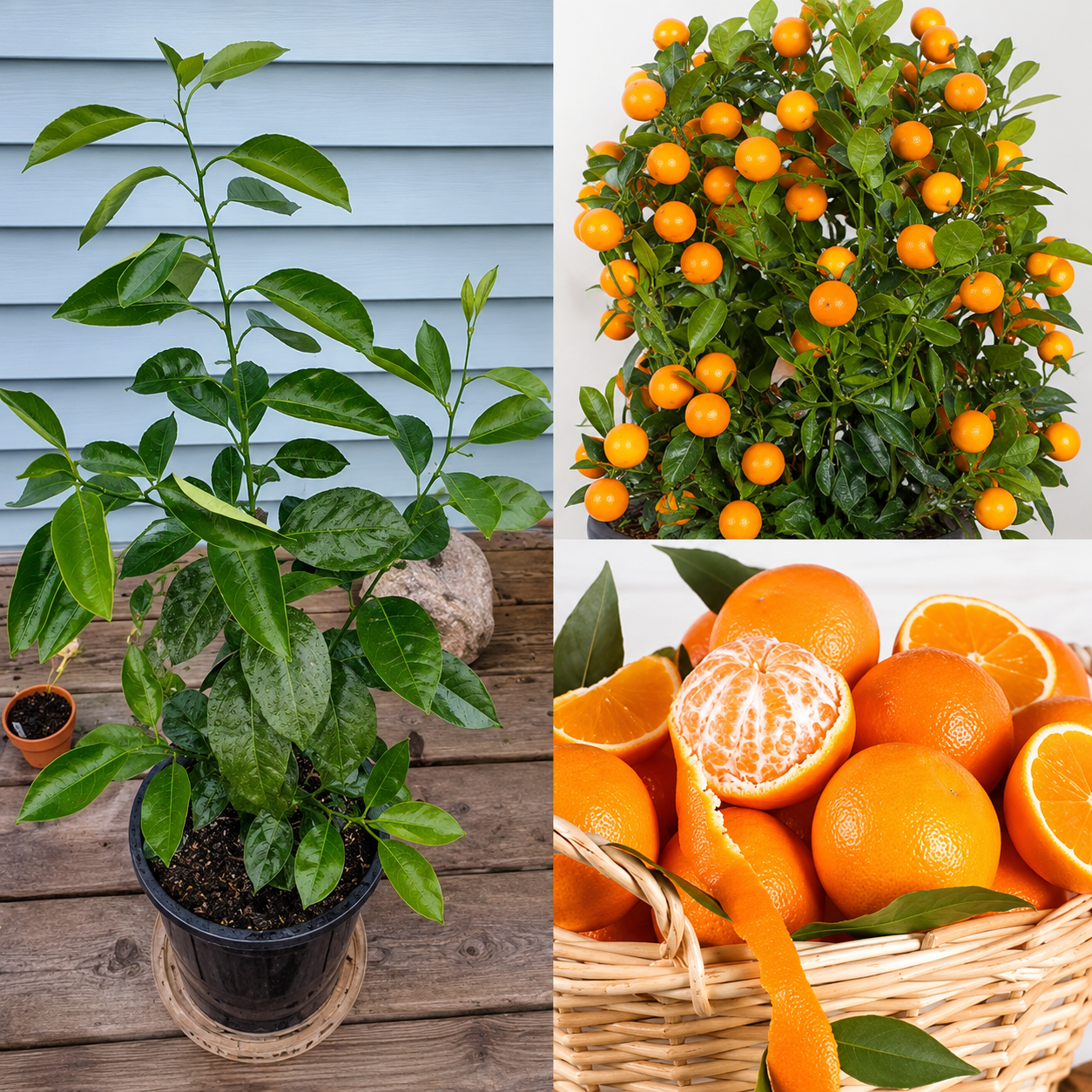 Mandarin Sweet Orange Grafted Plant ( All Time Fruit)