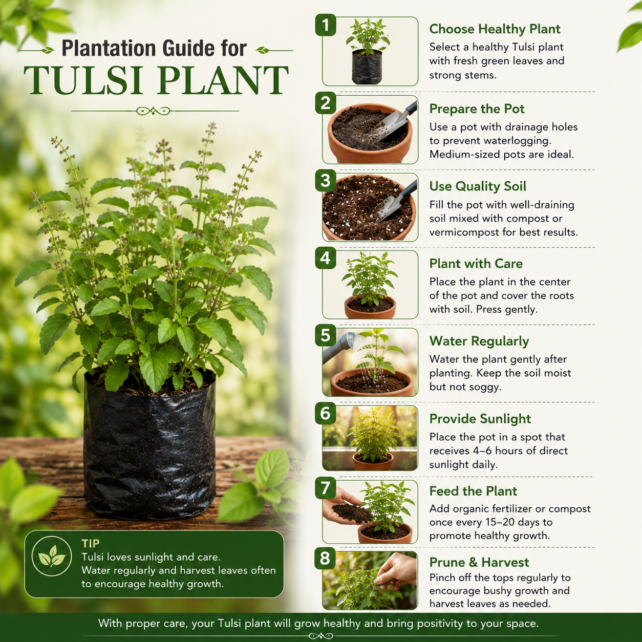 Tulsi Live Plant