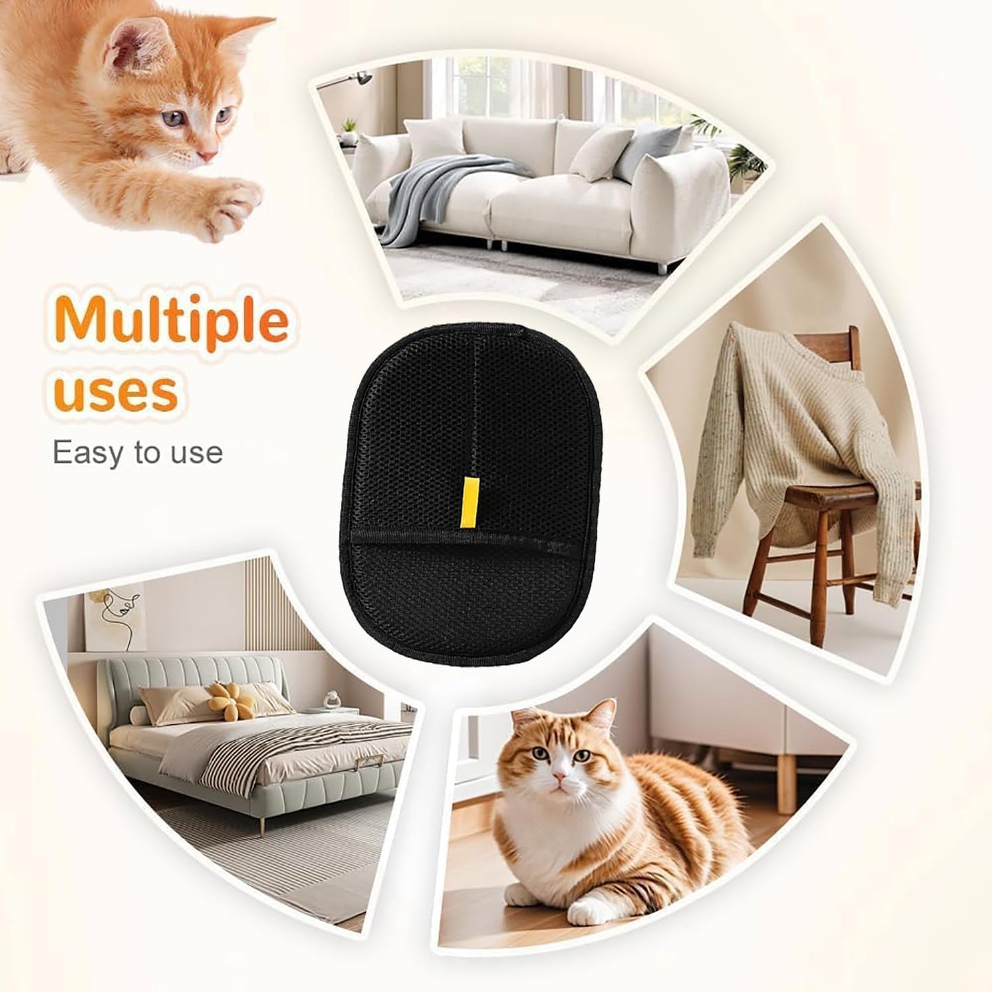 Magic Pet Grooming & Deshedding Glove ( Buy 1 Get 1 Free)