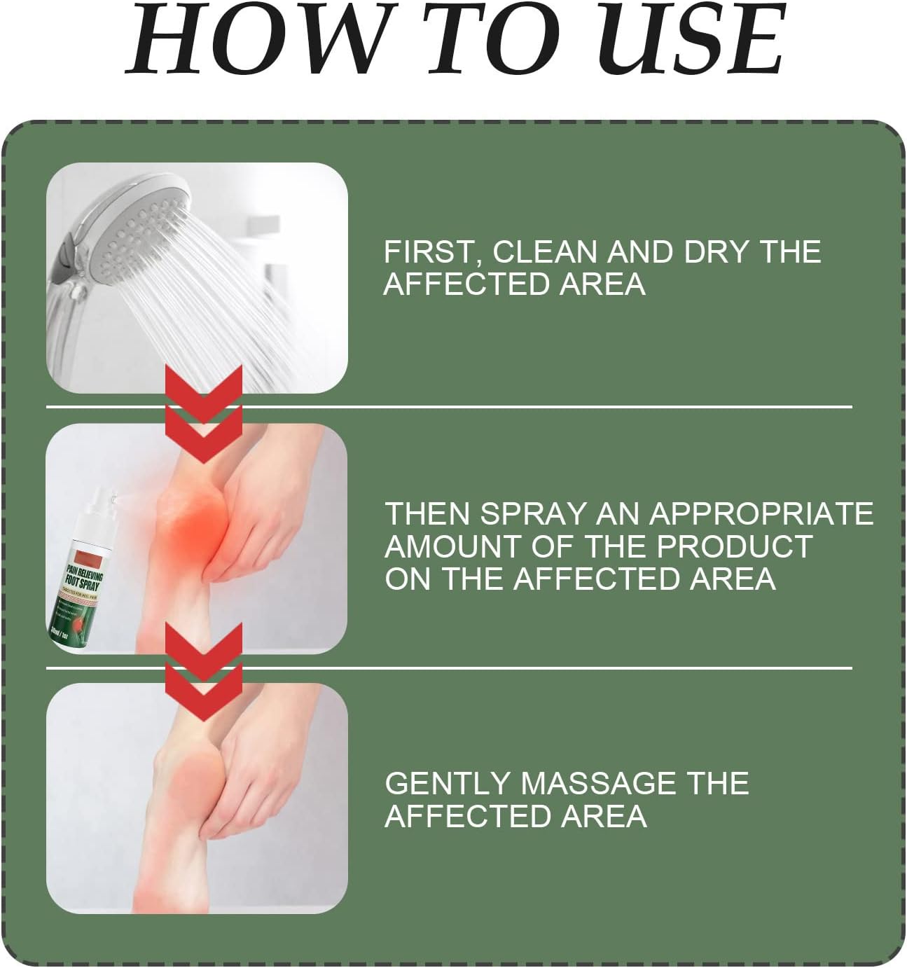 Foot & Joint Pain Relieving Spray - (Buy 1 Get 1 Free)
