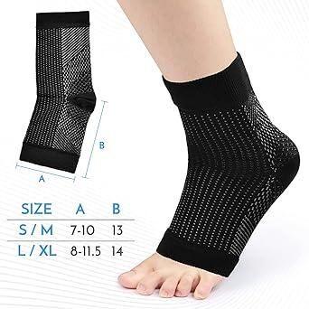 Swelling Arch Heel Socks (Pack Of 2)