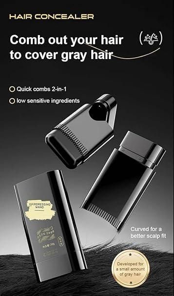 Instant Hair Color Stick & Comb (BLACK)