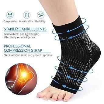 Swelling Arch Heel Socks (Pack Of 2)