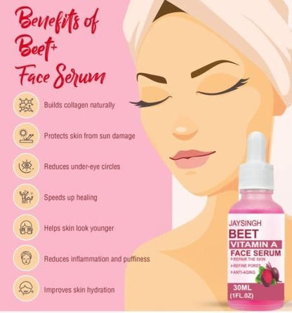 Beet Vitamin A Face Serum (Buy 1 Get 1 Free)