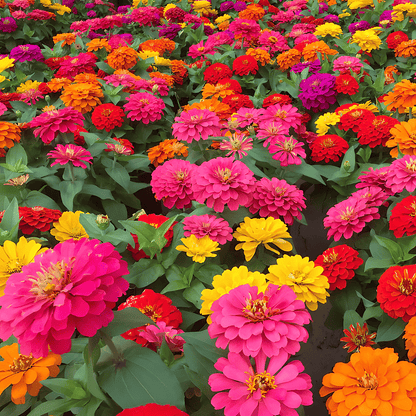 🌸Zinnia(Dahlia) Flowers Seeds + Free Plant Growth Supplement🌱 (BUY 1 GET 1 FREE)
