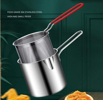 Japanese Deep Fryer Pot with Strainer Basket🍟