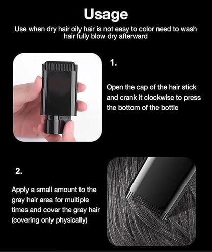 Instant Hair Color Stick & Comb (BLACK)