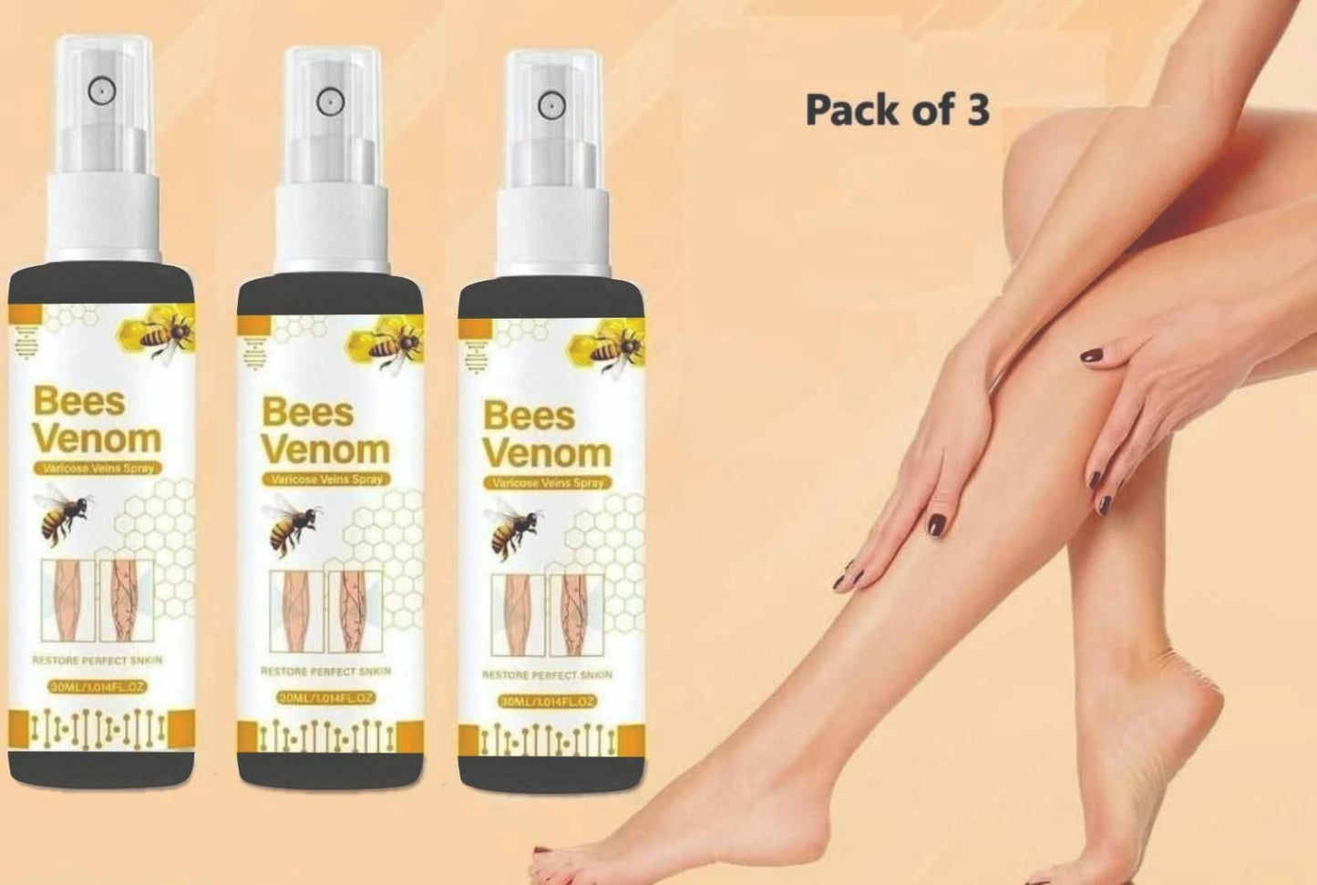 Bee Venom Spider Veins Spray Pack of 3