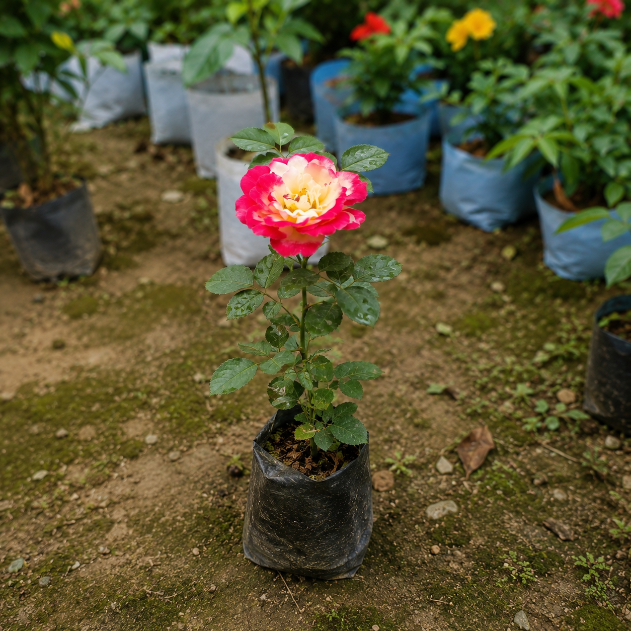 Double Delight Hybrid Rose Plant