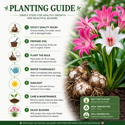 Crinum Lily Bulbs ( Mix Colour)
