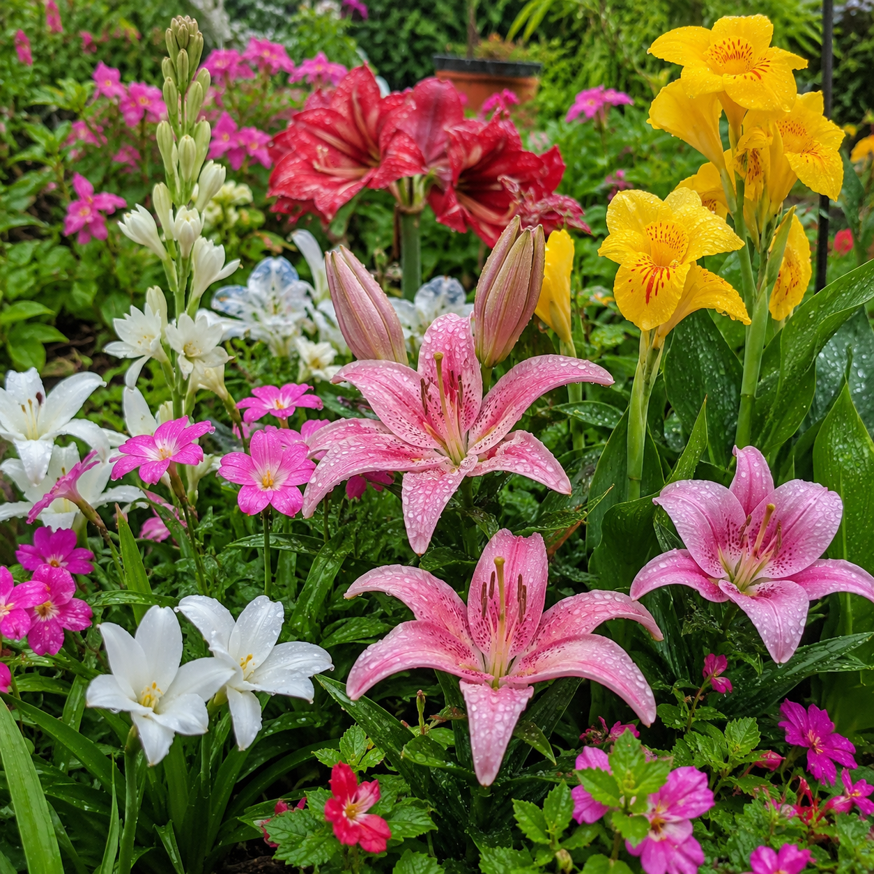 Monsoon Flowers  Bulbs Combo