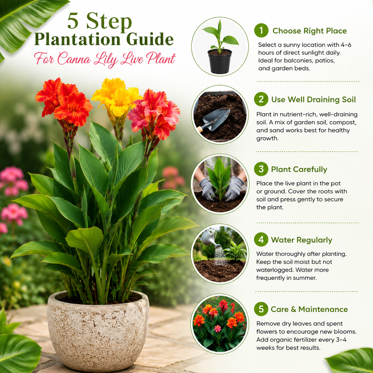 Canna Lily Live Plant