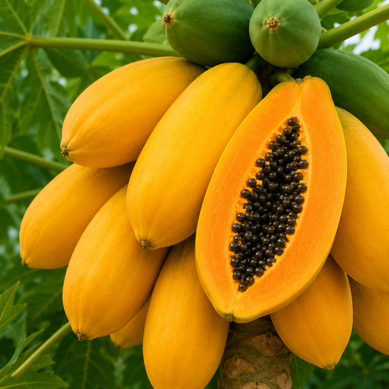 Thai Golden Papaya Live Plant .