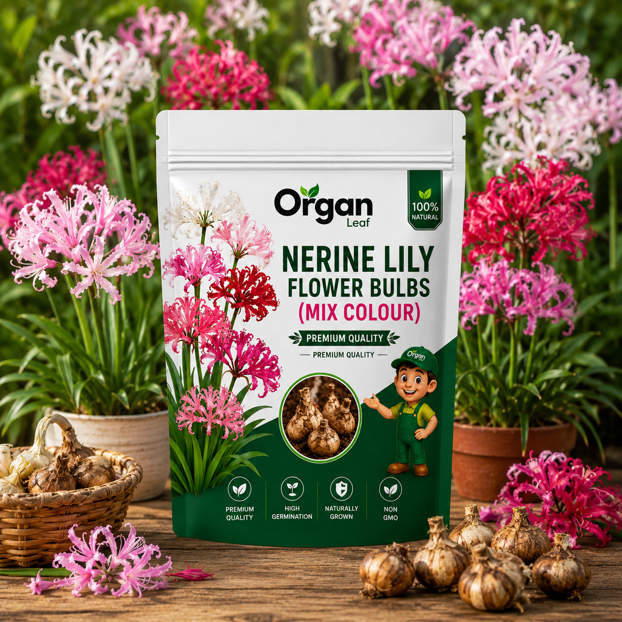 Nerine Lily Flower Bulbs (Mix Colour )