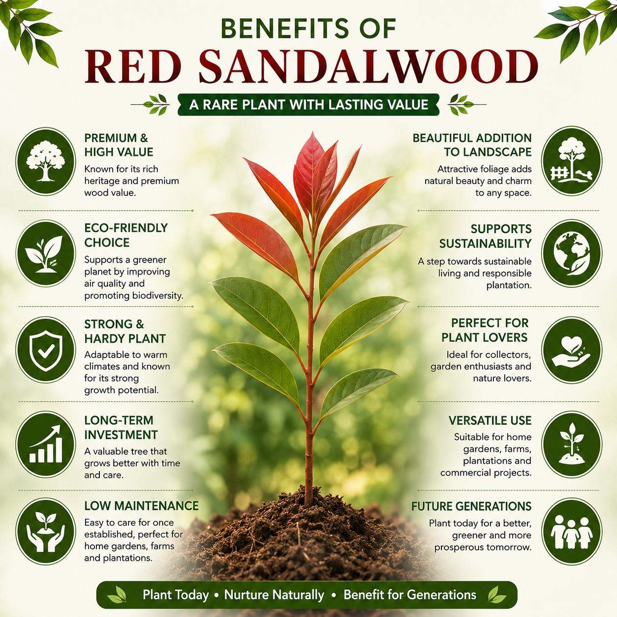 Red Sandalwood Live Plant