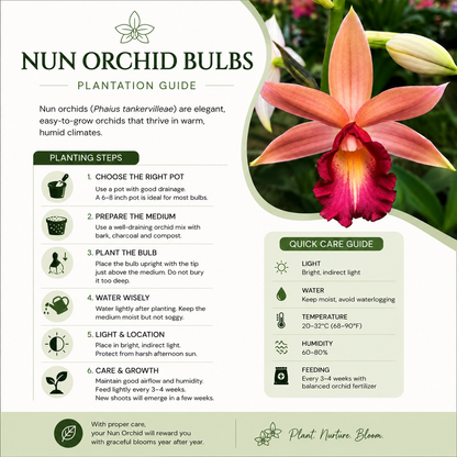 Nun Orchid Flower Bulbs