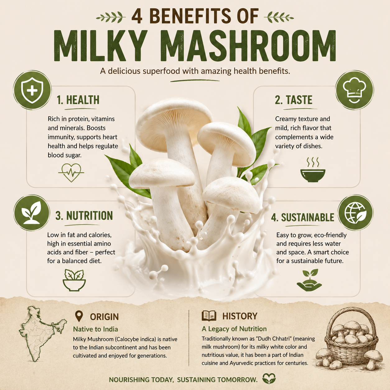 Milky Mashroom Seeds
