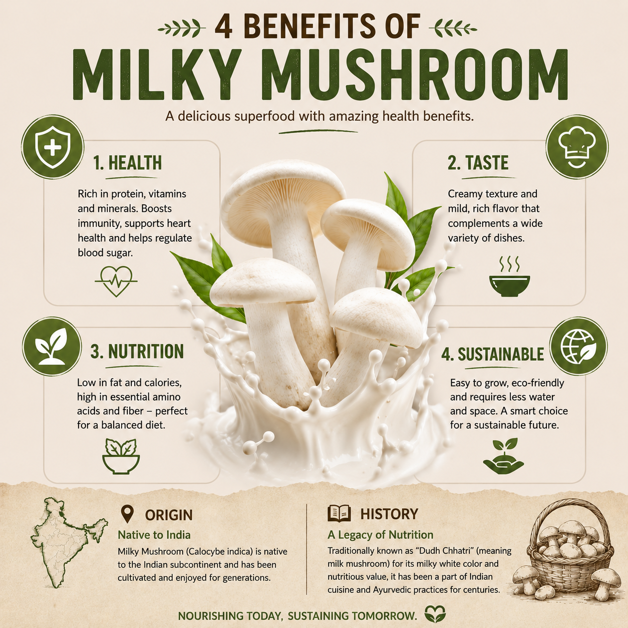Milky Mushroom Seeds