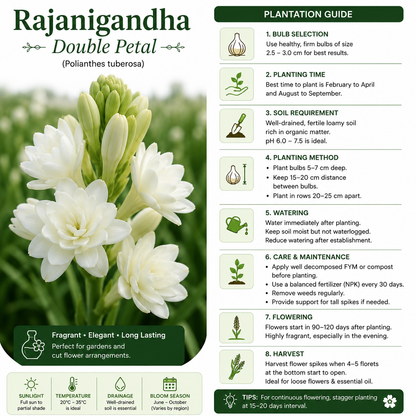 Double Petal Rajanigandha  Bulbs