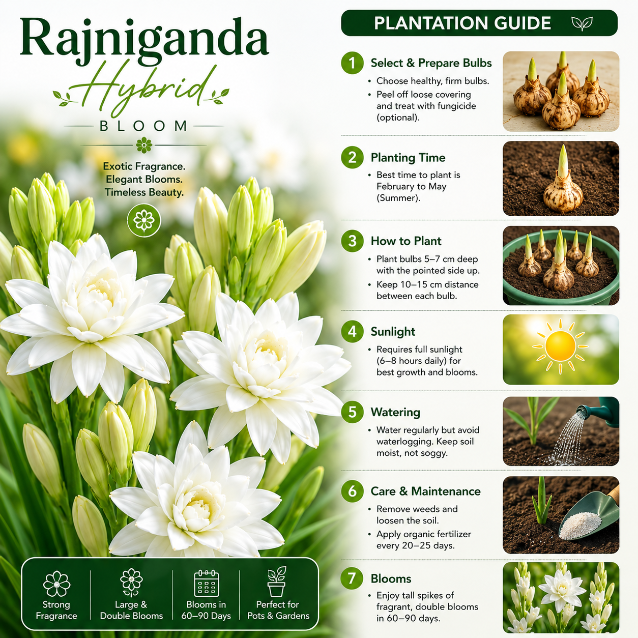 Rajnigandha Hybrid Bulbs