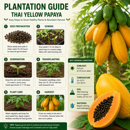 Thai Yellow Papaya Seeds