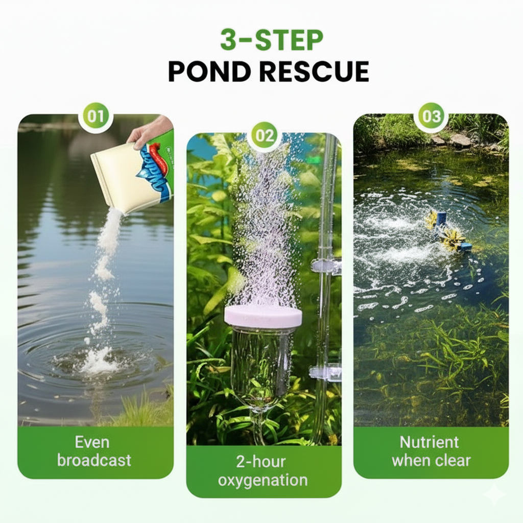 Premium Water Care Powder 💧| Total Water Clarity & Algae Control 🐟