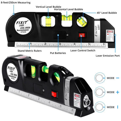 Multi-function 4-In-1 Level Tape
